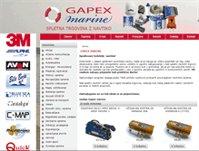 Tablet Screenshot of gapex-marine.si